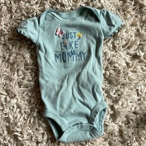 Baby girl short sleeved onsie